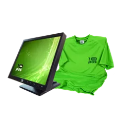 MONITOR TACTIL 10POS 17" TS-17UN NEGRO +CAMISETA