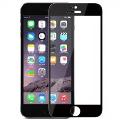 PROTECTOR  CRISTAL TEMPLADO CS IPHONE 6/6S NEGRO