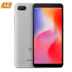 TELEFONO MOVIL XIAOMI REDMI 6 GRIS OSCURO 4G 5.45"/OC2/3GB/32